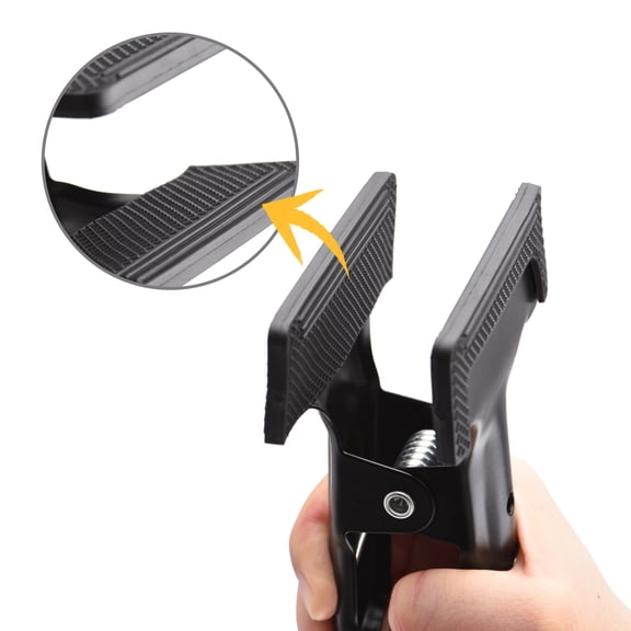 Background Heavy Duty Spring Metal Clip Photography Backdrop Clamps Background Support Holder With Rubber Protective Pad Photo Studio Photography Accessory, Pack Of 6pcs