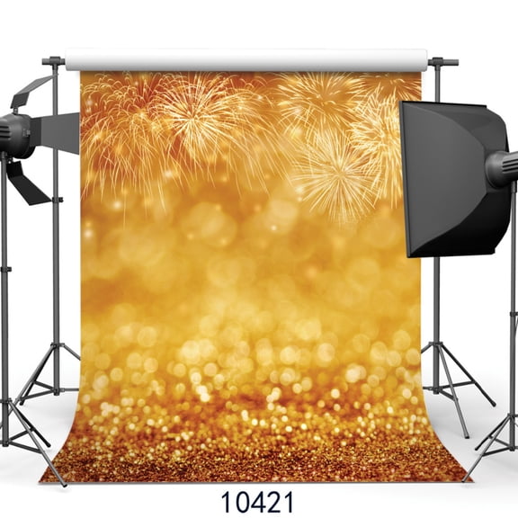 Background for Photos Golden Sparkles s Computer Printed Vinyl Photography Backdrop Photocall for Weddings Children Baby