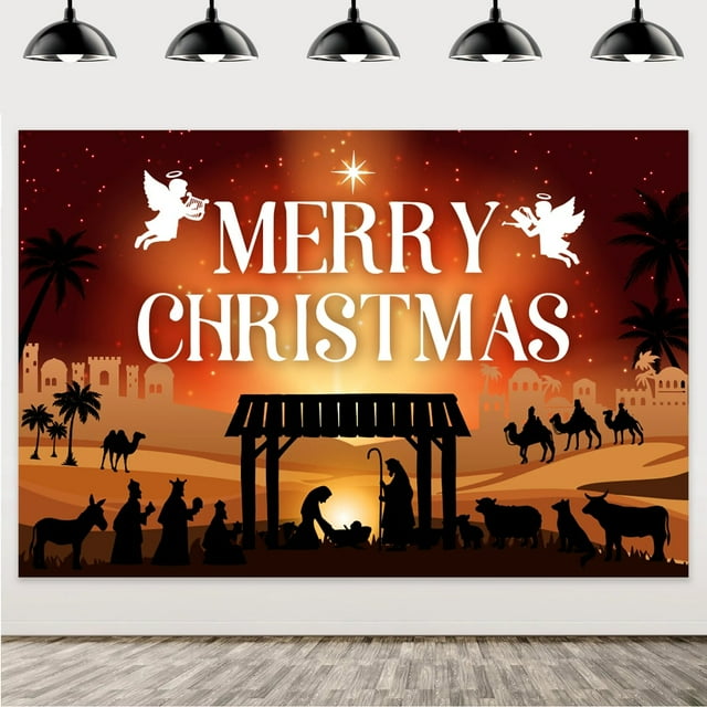 Background of Christmas Jesus' Birth Scene, Camel Team, Background of ...