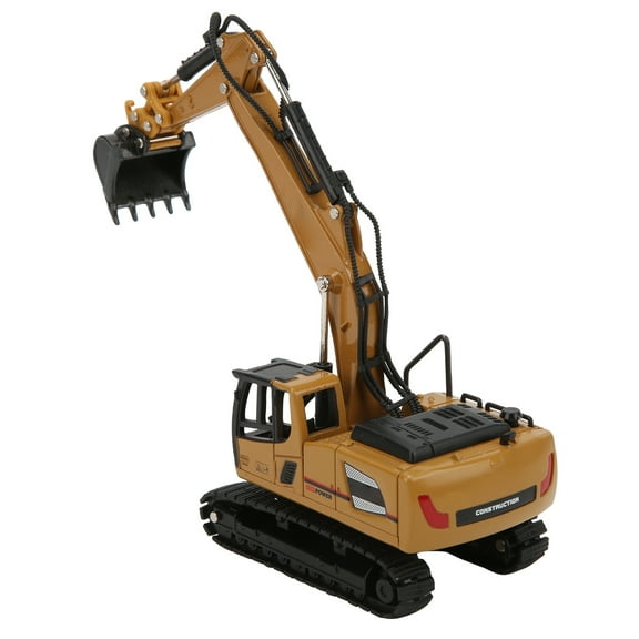 Backhoe Loader Heavy Duty Wheeled Excavator Durable 1:60 Scale Site Backhoe Digger For Kids Decoration