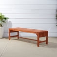 thumbnail image 1 of Backless 5-foot Eucalyptus Wood Bench, 1 of 5