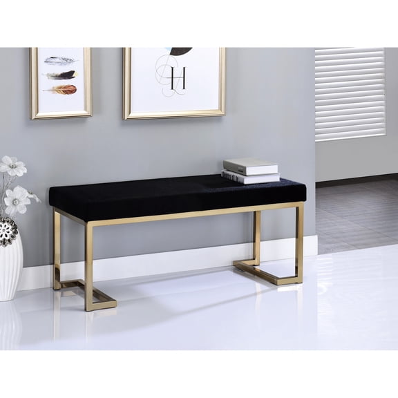 Backless Bench with Striking Base - Fit Well in Various Decors
