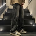 thumbnail image 1 of Autumn And Winter Loose American High Street Vibe Denim Pants, 1 of 5