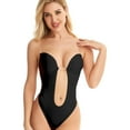 thumbnail image 1 of Backless Body Shaper Bra, Ladies Bra Backless Body Deep Back Neckline, Shapewear Figure Shaping Bodysuit Invisible Push Up Underwear Deep U Neckline（2XL）, 1 of 5