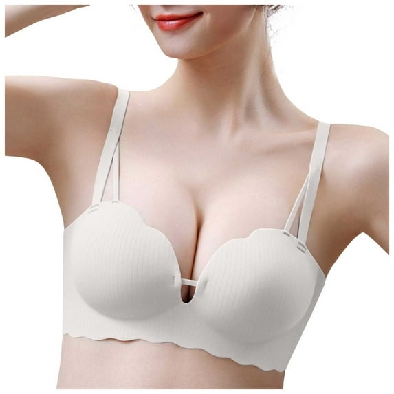 Backless Bras for Women Bras for Women - Bras for Women no Underwire, Bralettes for Women Plus Size, Wireless Push up Bra Push Up Bras For Women Strapless