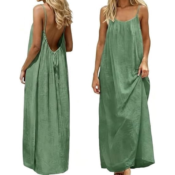 Backless Cami Dress, Backless Dress House Dress for Women, Sleeveless ...