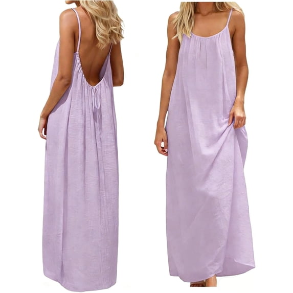 Backless Cami Dress, House Dress Backless Dress, Cami Lounge Dress ...