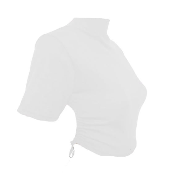 Backless Crop T-Shirt for Women Dressy Summer Tie Back Going Out Tee Tops Workout Casual Blouse
