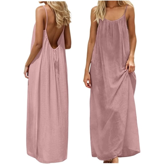 Backless Dress, Ackless Cami Dress Backless Dress House Dress For Women ...