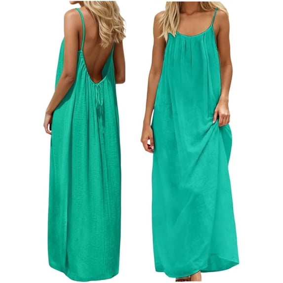 Backless Dress, Ackless Cami Dress Backless Dress House Dress For Women ...