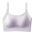 thumbnail image 1 of Backless Push-Up Bra Women,Seamless Beautiful Back Wire-Free No Underwire Comfortable Soft Stretchy Supportive Daily Wear Casual Lingerie Lightweight Everyday Bra Purple L, 1 of 7