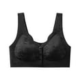 thumbnail image 1 of Backless Seamless Push-Up Bra for Women, Solid Color, Removable Padding, U-Shaped Beautiful Back, Everyday Wear Lingerie #Black,XXXXL, 1 of 4