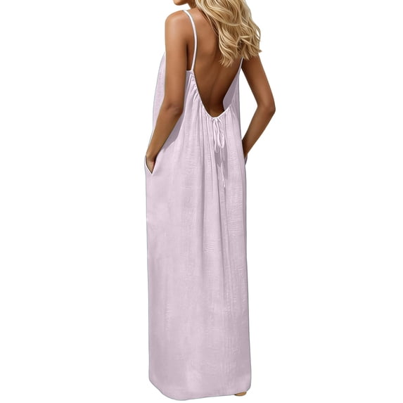 Backless Robe Women Backless dress, backless loungewear with pockets, women's sleeveless ...