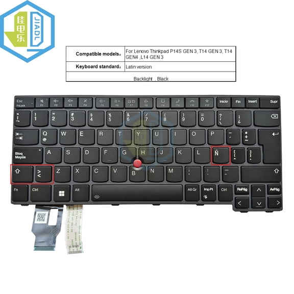 Backlight Keyboard LA US FR For ThinkPad T14 L14 P14S GEN 3 21AH 21AJ USA Trackpoint Keyboards 5N21D67970 CS22FBL-84US