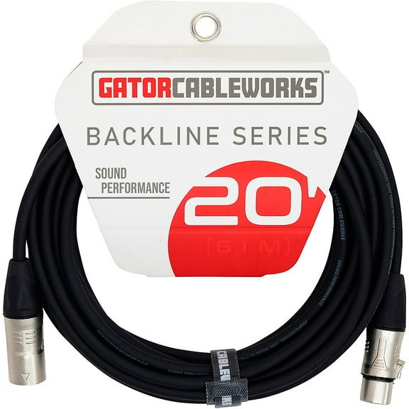 Backline Series 20 Foot XLR Microphone Cable