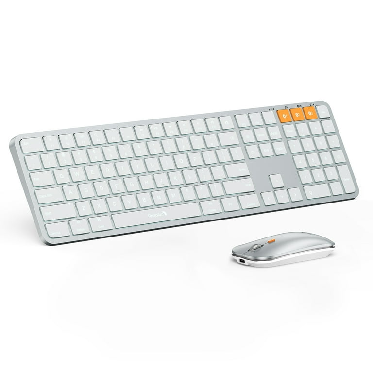 ProtoArc KM100 Wireless Backlit Bluetooth Keyboard Mouse for Mac