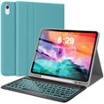 thumbnail image 1 of Backlit Detachable Keyboard Case for iPad Pro 12.9" 1/2 Gen, Pencil Slot Leather Folio, 1 of 8