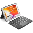 thumbnail image 1 of Backlit Keyboard Case for 2021 New iPad 9th Generation 10.2 inch / 8th 2020 / iPad 7th Gen 2019 / iPad Air 3rd Gen/Pro 10.5" 2017, Multi-Touch Trackpad, Bluetooth Magnetic Detachable Keyboard Black, 1 of 7