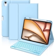 Backlit Keyboard Case for iPad Air 11-inch M4/M3/M2 2026/2025/2024, iPad Air 5th/4th Generation 2022/2020 10.9 Inch- with Magnetically Detachable Wireless Bluetooth Keyboard