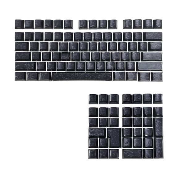 Backlit Keycaps With Carbon Like Pattern Side Printed Original Profile For Customizable Mechanical Keyboard