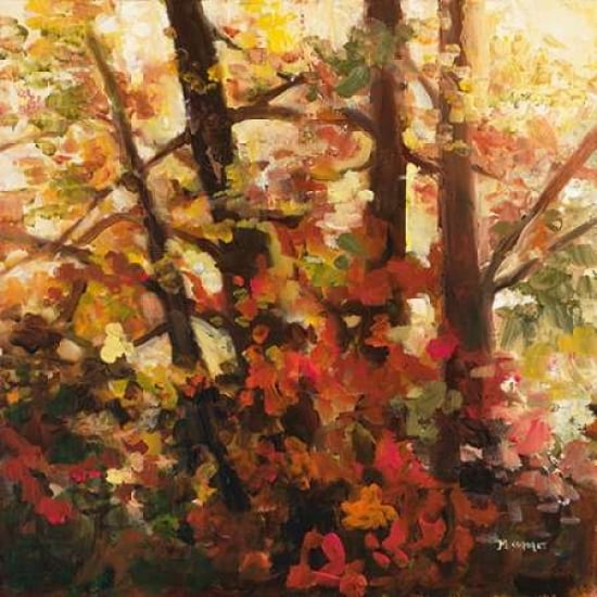 Backlit Leaves III Canvas Art - Michelle Condrat (24 x 24)