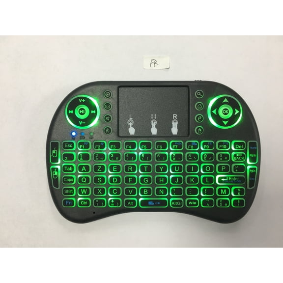 Backlit Mini Wireless Keyboard Spanish French Azerty Russian Portuguese Brazil Language Air Mouse With Touchpad N RGB PC TV Box