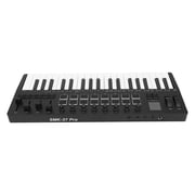 Backlit drum pad Keyboard M- 37 Key MIDI Keyboard Controller with 16 RGB Pads 8 Knobs 4 Faders Synthesizer Engine BT Wireless for Music Production PC