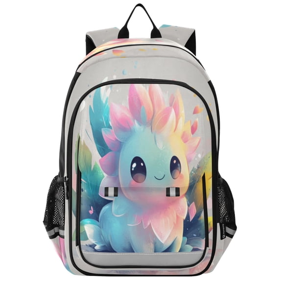 Backpack 12.9 *5.1 * 17.7 Inches Outing Backpack, Shopping Backpack, Travel Backpack A Cartoon Dragon