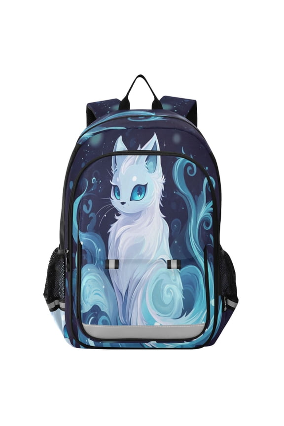Backpack 12.9 *5.1 * 17.7 Inches Outing Backpack, Shopping Backpack, Travel Backpack A Cartoon Fox