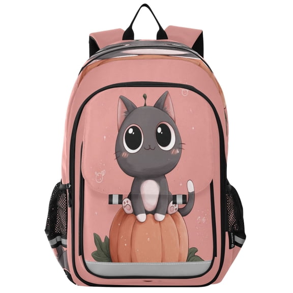 Backpack 12.9 *5.1 * 17.7 Inches Outing Backpack, Shopping Backpack, Travel Backpack A Cute Cartoon Cat