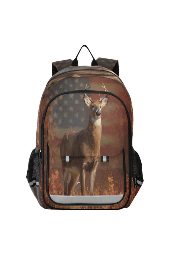 Backpack 12.9 *5.1 * 17.7 Inches Outing Backpack, Shopping Backpack, Travel Backpack American Deer