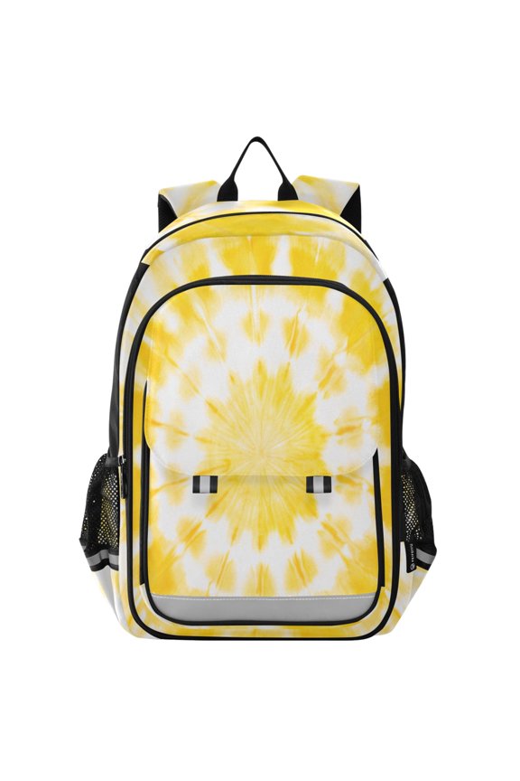 Backpack 12.9 *5.1 * 17.7 Inches Outing Backpack, Shopping Backpack, Travel Backpack Beautiful Light Yellow Tie Dye