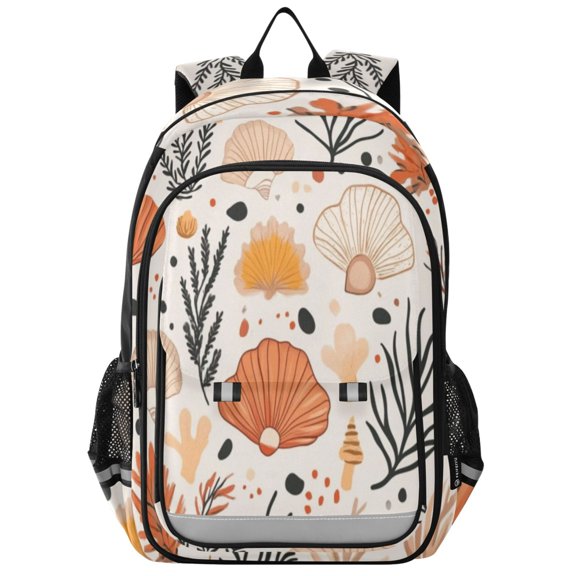 Backpack 12.9 *5.1 * 17.7 Inches Outing Backpack, Shopping Backpack, Travel Backpack Beautiful Shells Of Colour