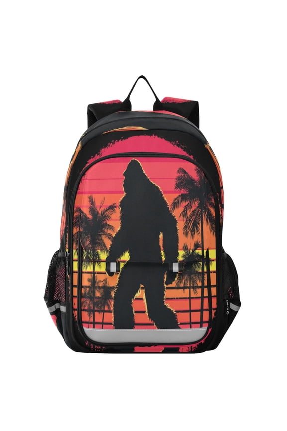 Backpack 12.9 *5.1 * 17.7 Inches Outing Backpack, Shopping Backpack, Travel Backpack Bigfoot Pattern
