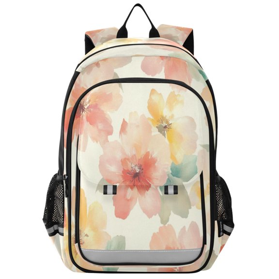 Backpack 12.9 *5.1 * 17.7 Inches Outing Backpack, Shopping Backpack, Travel Backpack Blooming Pink Flowers