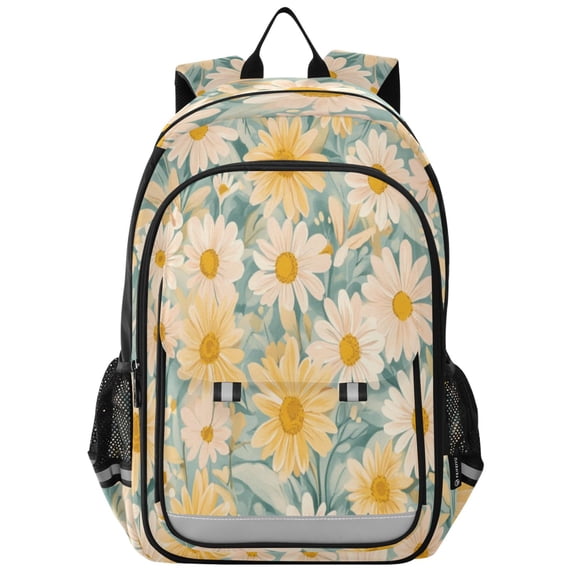 Backpack 12.9 *5.1 * 17.7 Inches Outing Backpack, Shopping Backpack, Travel Backpack Blooming Yellow Flower