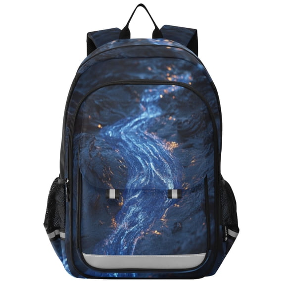 Backpack 12.9 *5.1 * 17.7 Inches Outing Backpack, Shopping Backpack, Travel Backpack Blue River Picture