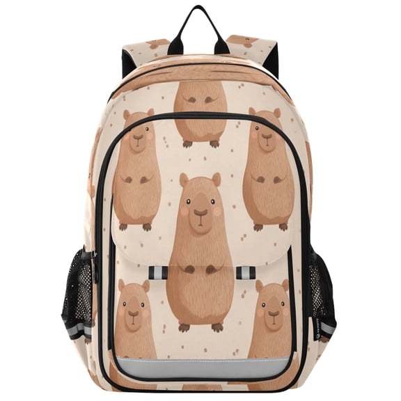 Backpack 12.9 *5.1 * 17.7 Inches Outing Backpack, Shopping Backpack, Travel Backpack Capibara Cute