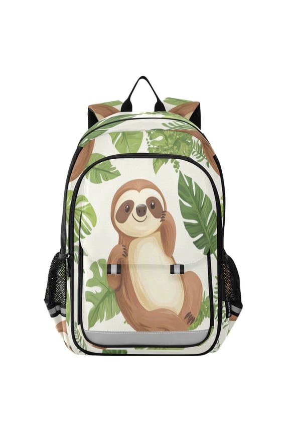 Backpack 12.9 *5.1 * 17.7 Inches Outing Backpack, Shopping Backpack, Travel Backpack Cartoon Sloth