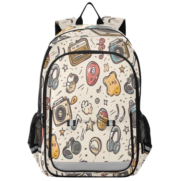 Backpack 12.9 *5.1 * 17.7 Inches Outing Backpack, Shopping Backpack, Travel Backpack Cartoon Speaker
