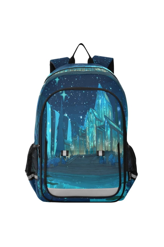 Backpack 12.9 *5.1 * 17.7 Inches Outing Backpack, Shopping Backpack, Travel Backpack Cartoon Underwater Palace