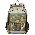 thumbnail image 1 of Backpack 12.9 *5.1 * 17.7 Inches Outing Backpack, Shopping Backpack, Travel Backpack Chicken Forest Group, 1 of 7