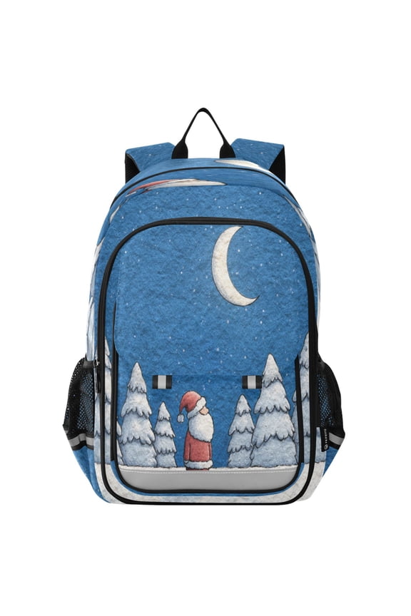 Backpack 12.9 *5.1 * 17.7 Inches Outing Backpack, Shopping Backpack, Travel Backpack Christmas Eve