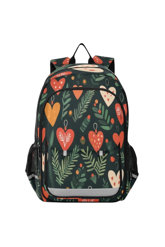 Backpack 12.9 *5.1 * 17.7 Inches Outing Backpack, Shopping Backpack, Travel Backpack Christmas Love Picture