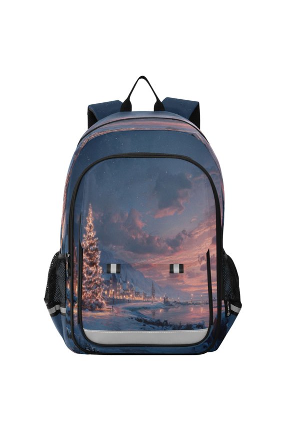 Backpack 12.9 *5.1 * 17.7 Inches Outing Backpack, Shopping Backpack, Travel Backpack Christmas Sea View