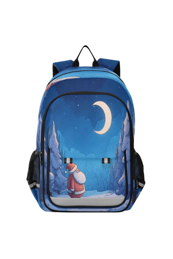 Backpack 12.9 *5.1 * 17.7 Inches Outing Backpack, Shopping Backpack, Travel Backpack Christmas Sky