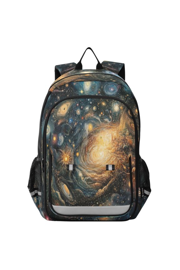 Backpack 12.9 *5.1 * 17.7 Inches Outing Backpack, Shopping Backpack, Travel Backpack Color Galaxy Picture