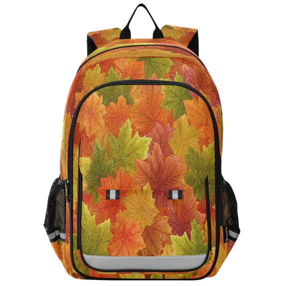 Backpack 12.9 *5.1 * 17.7 Inches Outing Backpack, Shopping Backpack, Travel Backpack Colorful Maple Leaves