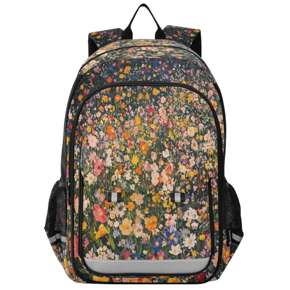 Backpack 12.9 *5.1 * 17.7 Inches Outing Backpack, Shopping Backpack, Travel Backpack Cool Flowers Sea