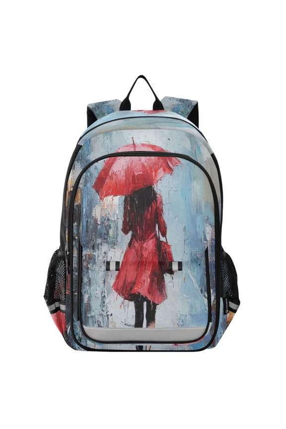 Backpack 12.9 *5.1 * 17.7 Inches Outing Backpack, Shopping Backpack, Travel Backpack Cool Umbrella Woman